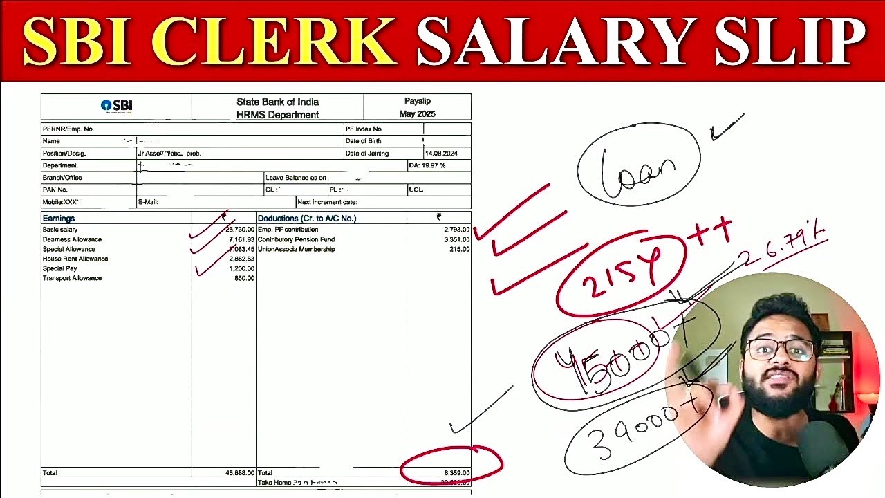 SBI Clerk 2025 Latest Salary Slip |SBI Clerk Salary 2025 | Chirag Chopra | SBI Clerk Result 2025