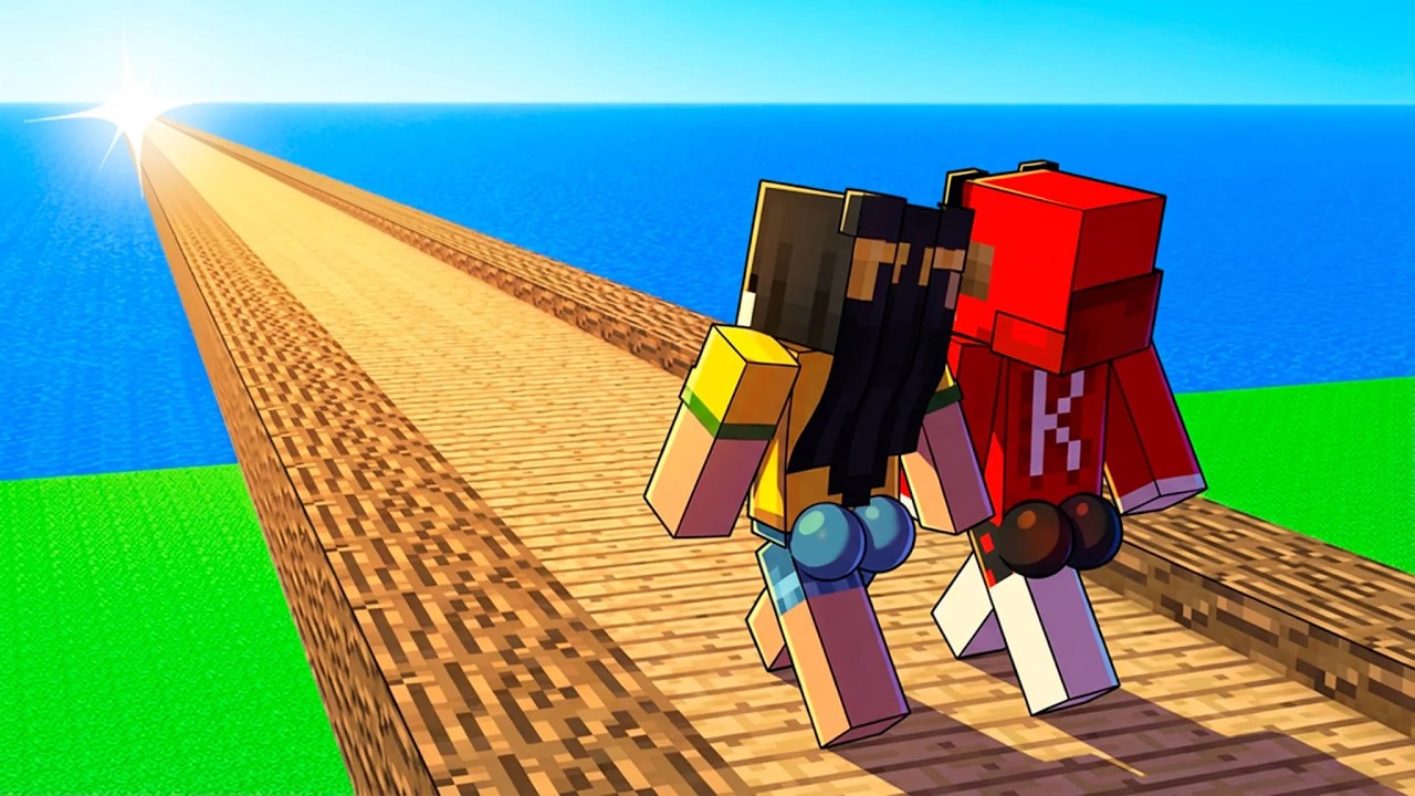 Minecraft Noob vs PRO : Défi du Pont le Plus Long