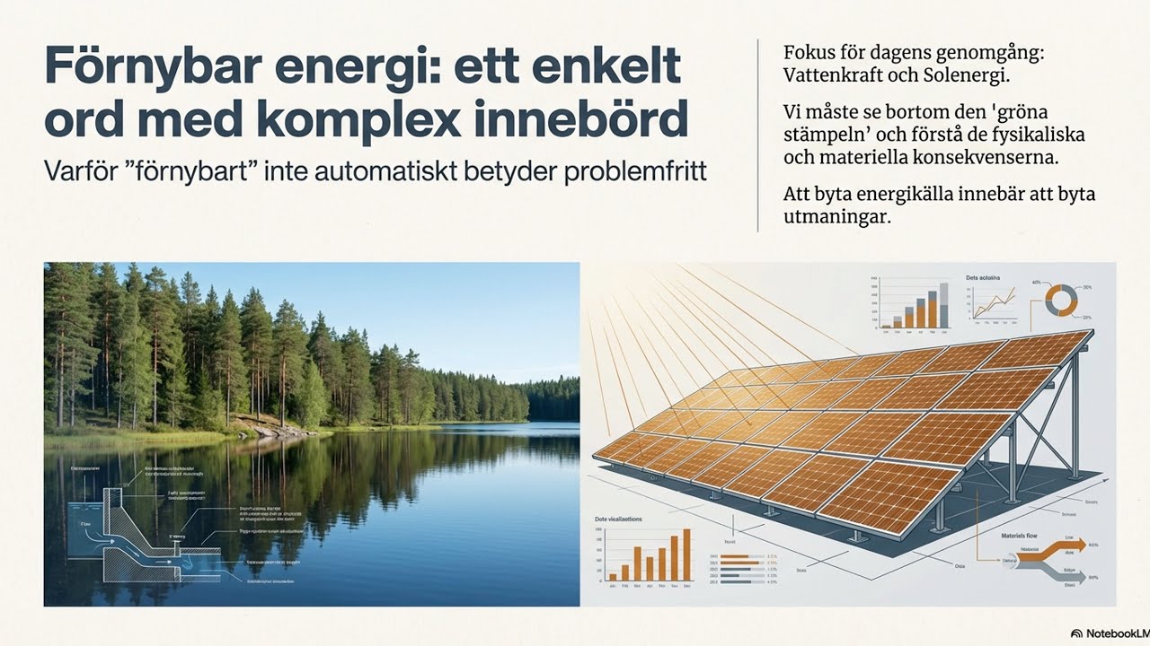 Energikunskap | EP. 40 | Solcellernas energiskuld och vattenkraftens offer