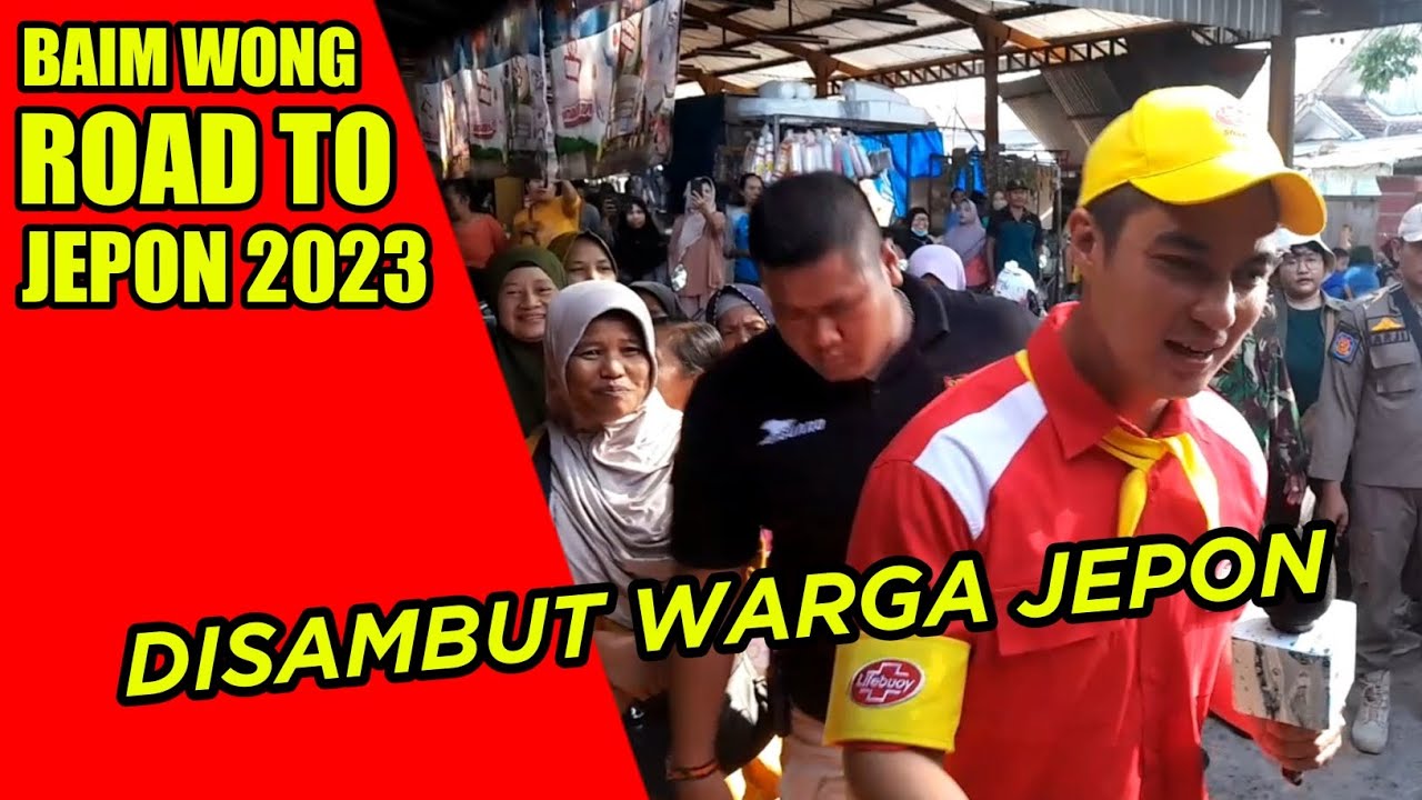 Momen Baim wong kunjungan di kabupaten Blora yang ada di kecamatan jepon 2023