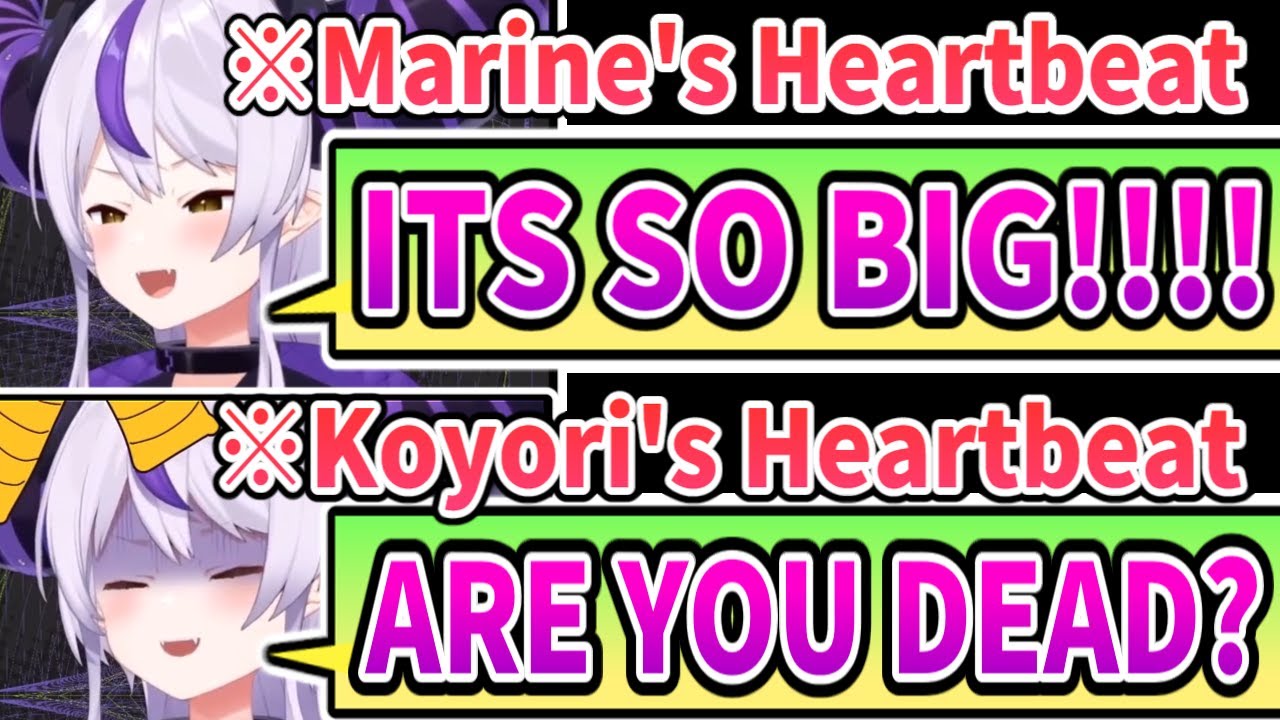 Laplus слушает биение сердца Marine и Koyori [ENG SUB] Hololive Houshou Marine Hakui Koyori Laplus