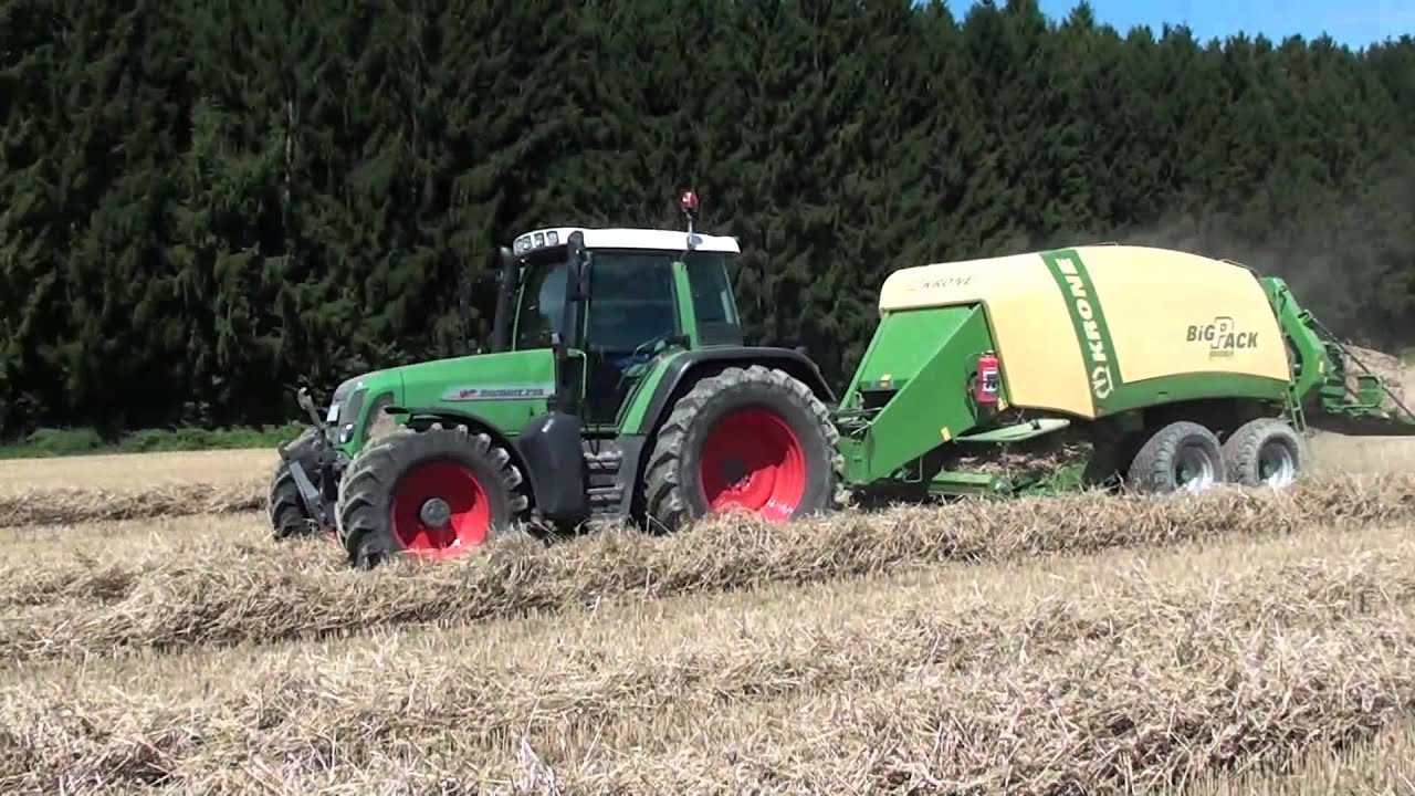 Lohnunternehmen Schuster - Großpacken pressen mit 2x Fendt Vario 716 [HD]