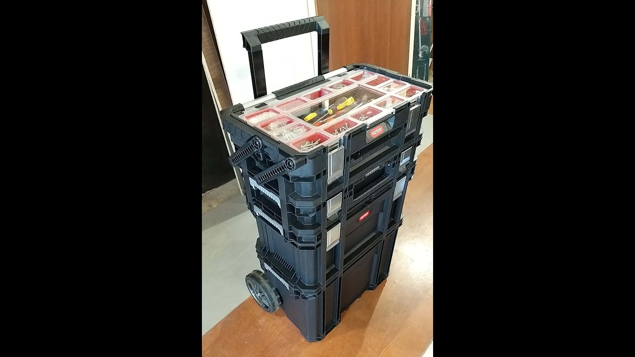 Набор ящиков для инструмента Keter Connect Rolling System 238273 (233838)