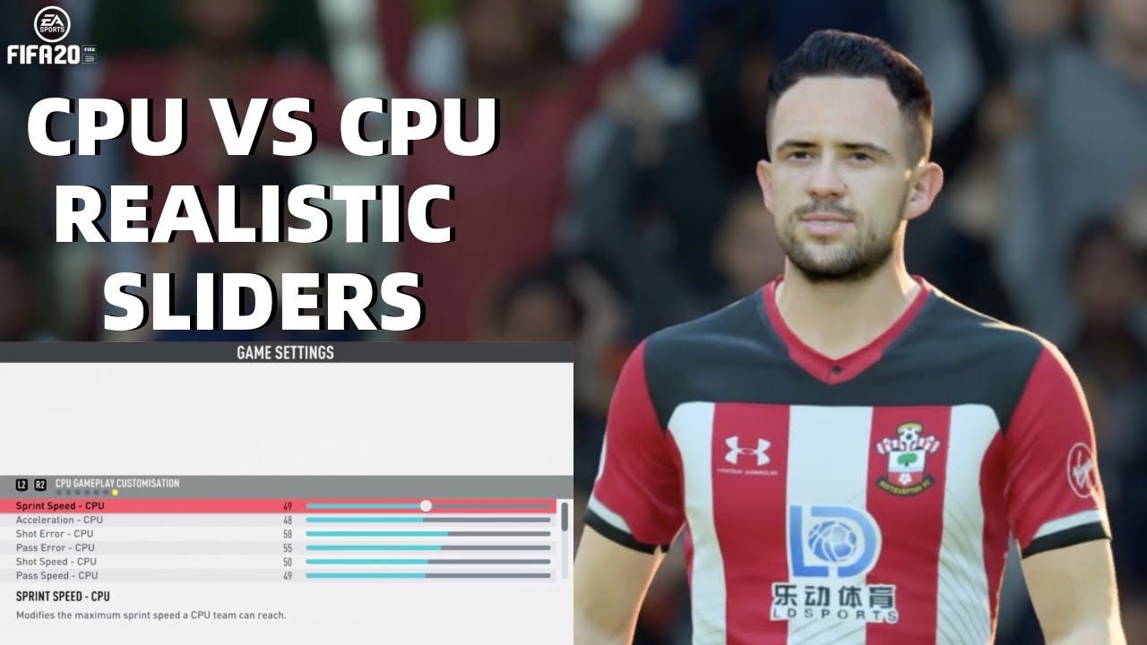 FIFA 20 Realistic Sliders CPU vs CPU Sliders For All Matches + Gameplay