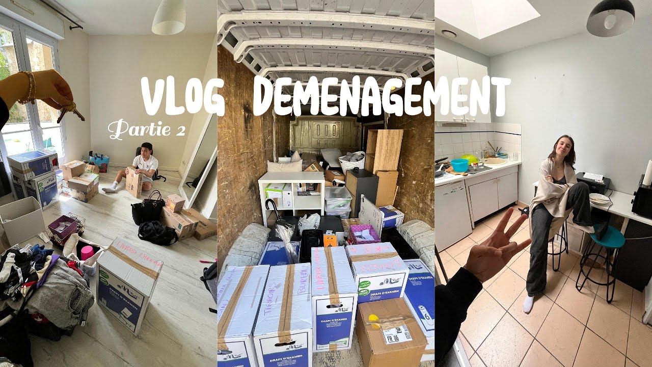 VLOG DÉMÉAGEMENT PARTIE 2 (on emménage, installation, rangement...)