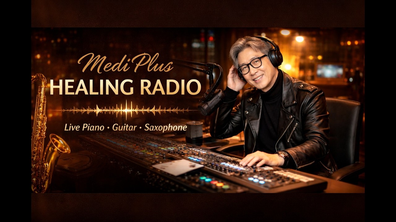 🌙 Guitar, Jazz Saxophone, Piano Music | Relaxing  | MediPlus Healing Music Live