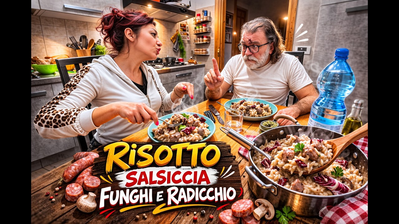 LORY PREPARA IL RISOTTO FUNGHI, SALSICCIA e RADICCHIO
