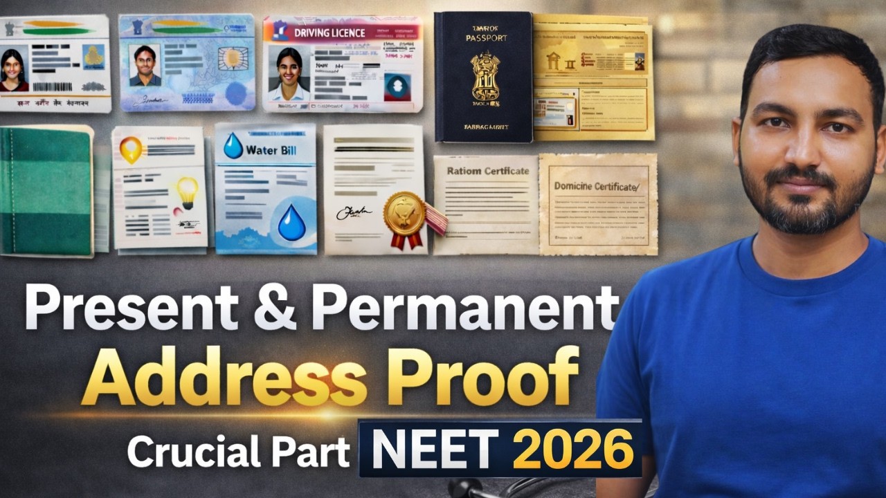 NEET 2026 Registration: Present & Permanent Address Proof (Crucial Part ) 🔥| Mistake to Avoid |