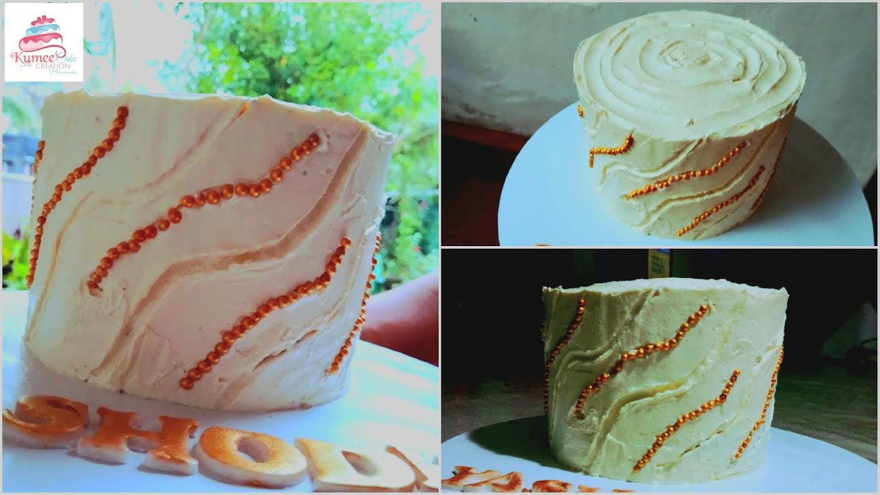 Rounded Birthday Cake Decoration || 