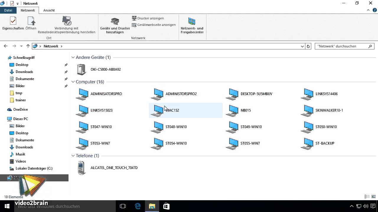 Windows 10 – Grundlagen Tutorial: Netzlaufwerk verbinden |video2brain.com