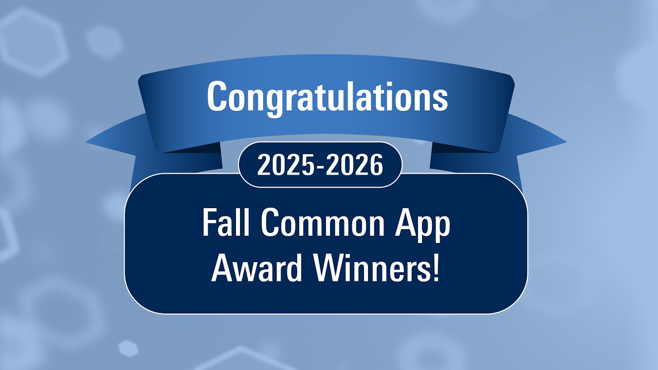 Fall 2025 Common App Award Recipients