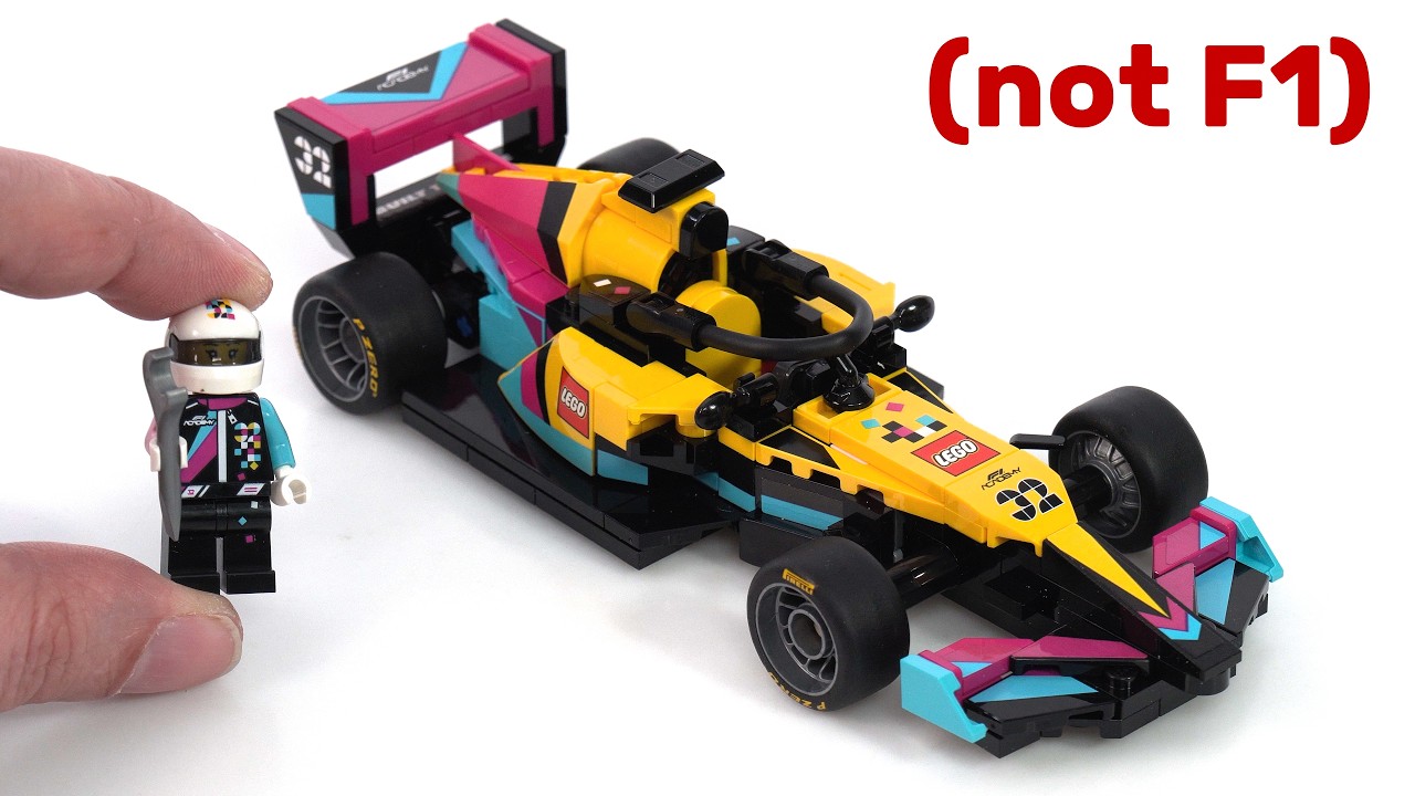 LEGO Speed Champions F1 Academy car review! Unexpected prints 👍and price 👎 #NotSponsored 77258