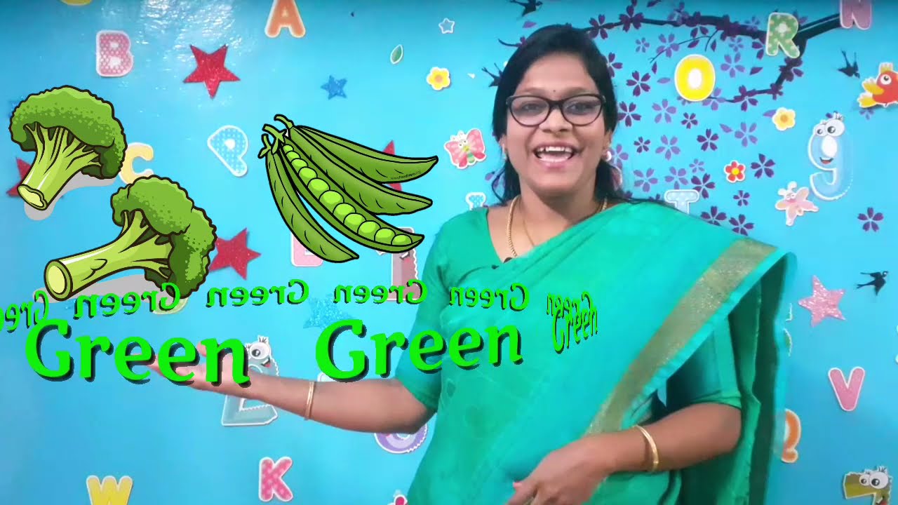 Green colour song /Kindergarten Green Day song / Diana's Classroom 🙂