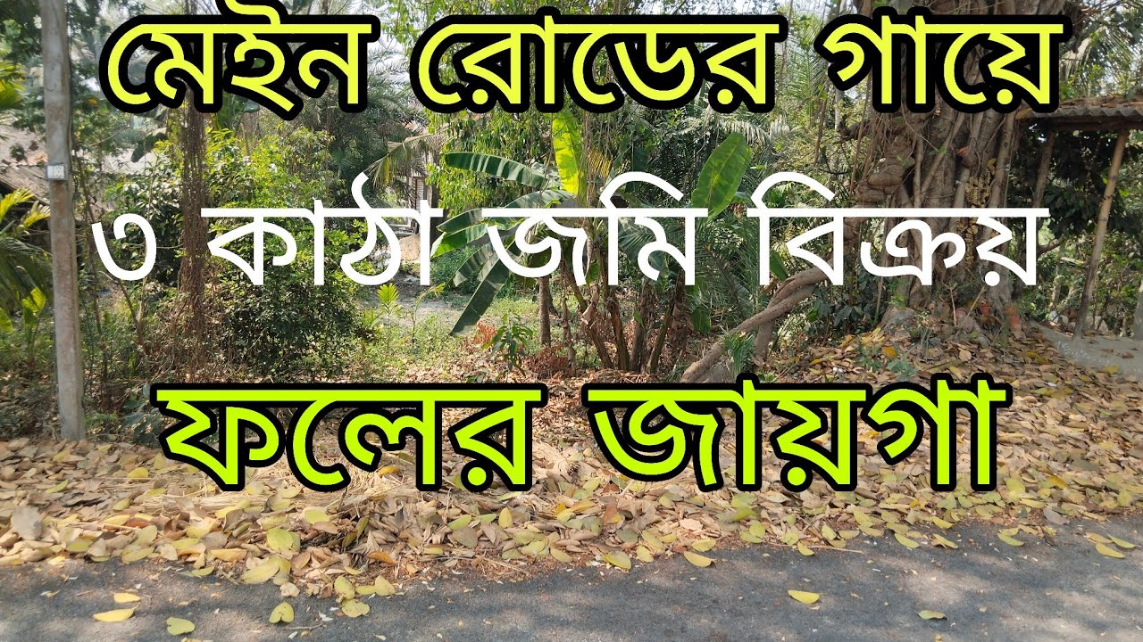 , মেন রোটের গায়ে জমি বিক্রয় দাম খুবই কম পিচ রোডের পাশেই,,9775161614