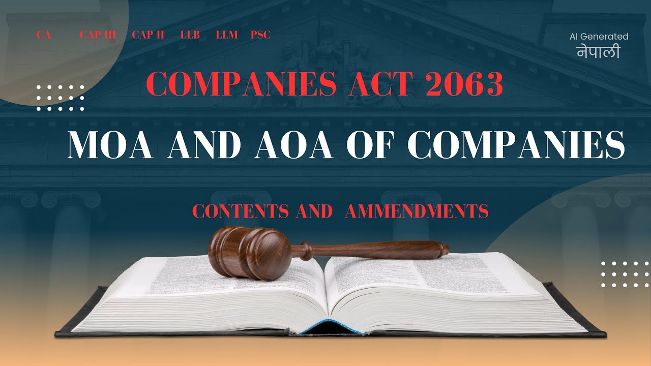 Memorandum & Articles of Association (MoA & AoA) | Company Law Nepal | Easy Detailed Concept
