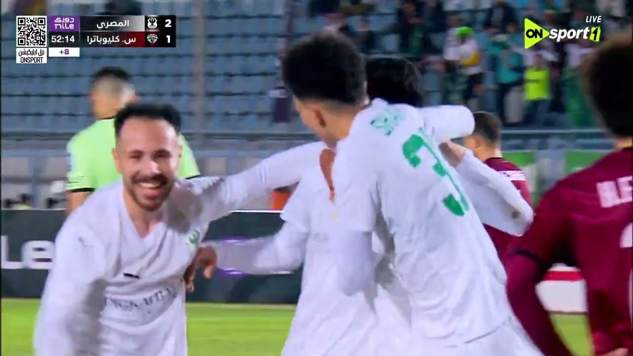 أهداف مباراة المصري وسيراميكا كليوباترا 2/3 في الجولة الـ 16 من دوري نايل