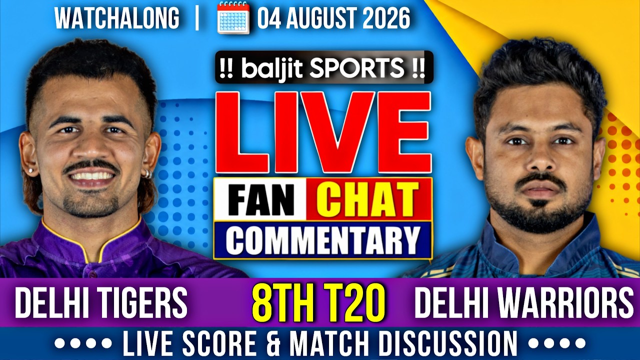 🔴 New Delhi Tigers vs Outer Delhi Warriors | 8th T20 | DPL 2026 | Live Score & Fan Commentary