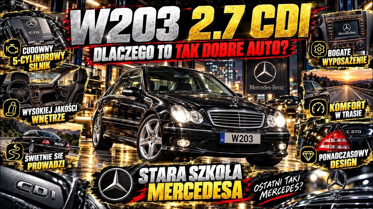 Mercedes W203 prawdziwy samoch&oacute;d ale bardziej zaawansowany technicznie niż Kadjar
