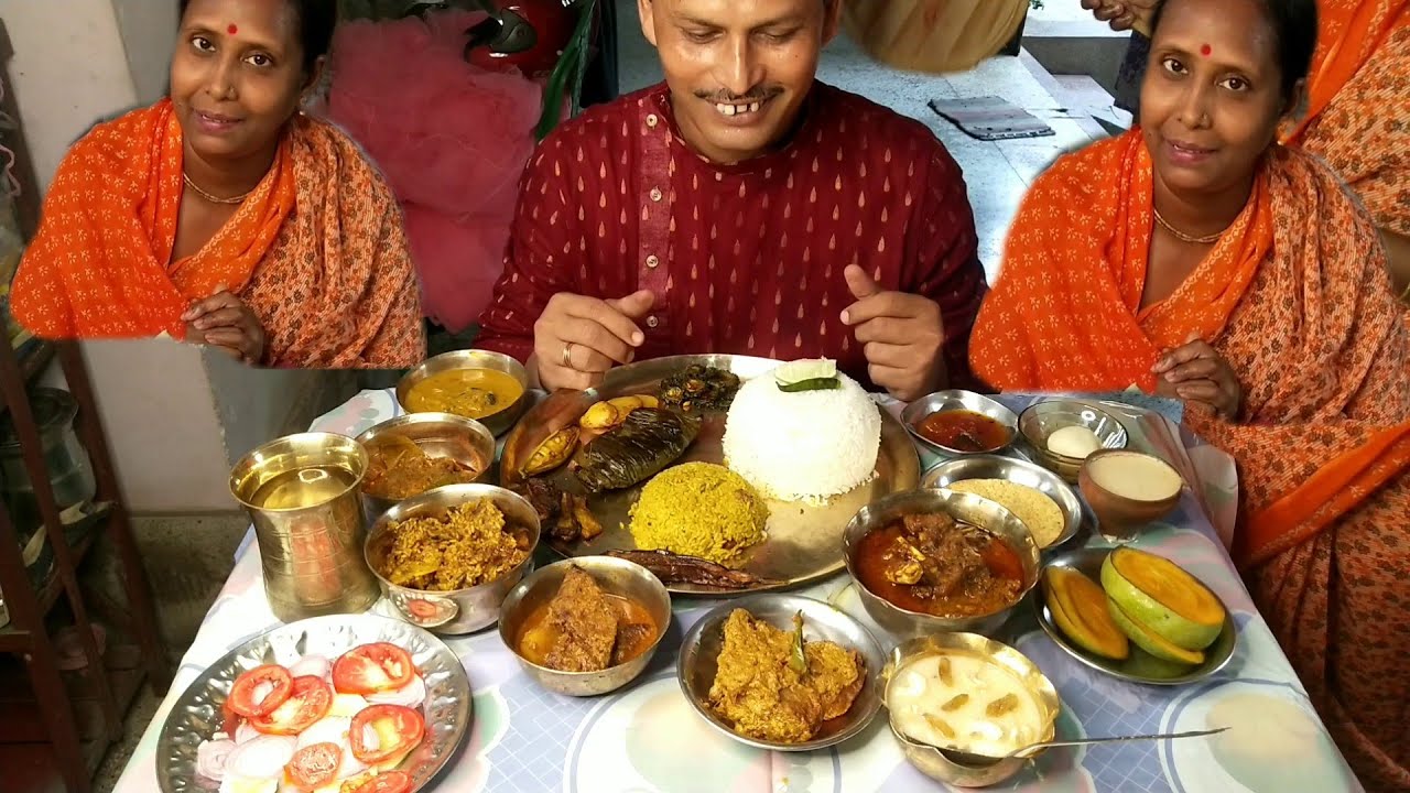 জামাইষষ্ঠীর মহা ভোজ | গিন্নি শাশুড়ি মার মত আয়োজন করে দিলো | Pulao | Rice | Mutton | Vetki | Chingri