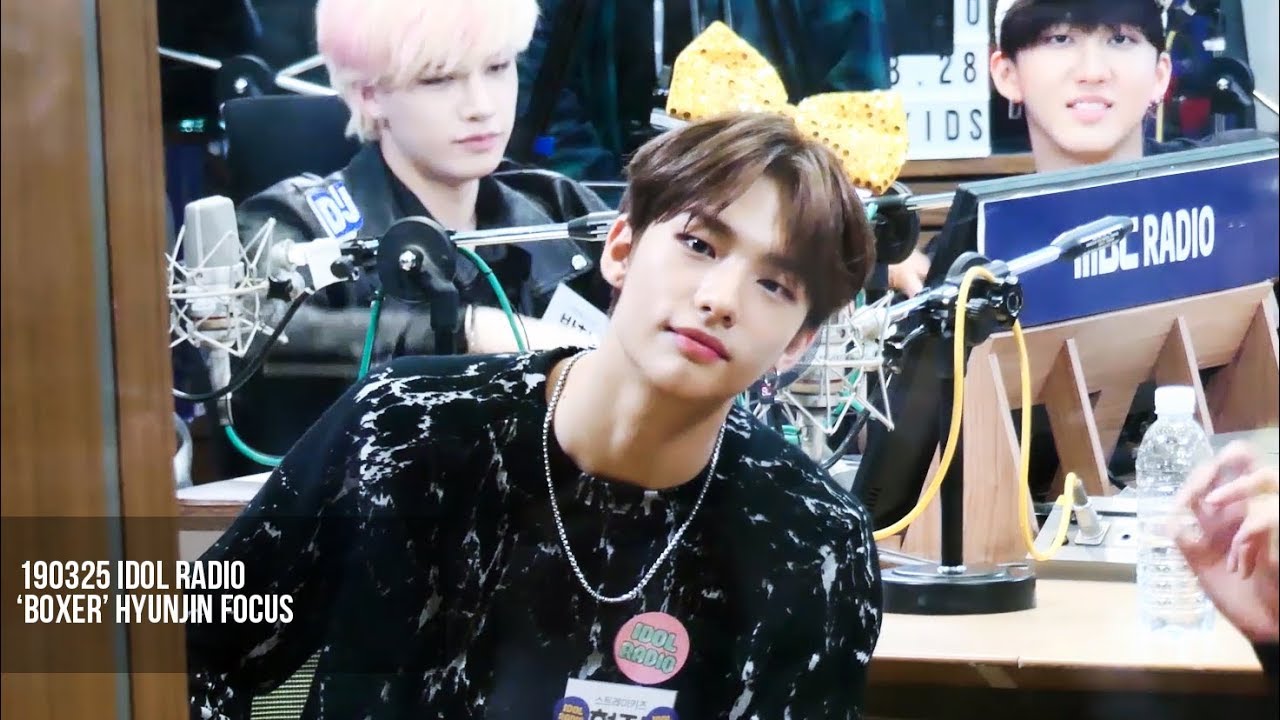 190328 아이돌라디오 'Boxer' StrayKids 현진 Hyunjin focus 직캠