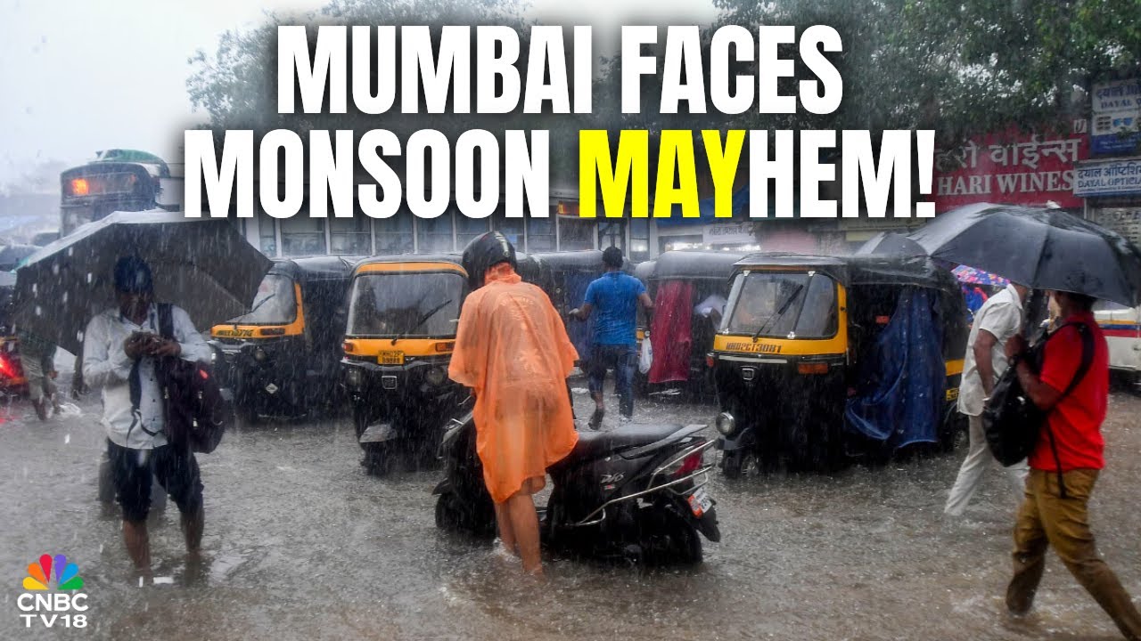 Heavy Rain Floods Mumbai Streets | Waterlogging, Traffic Reported In Suburbs | N18V | CNBC TV18