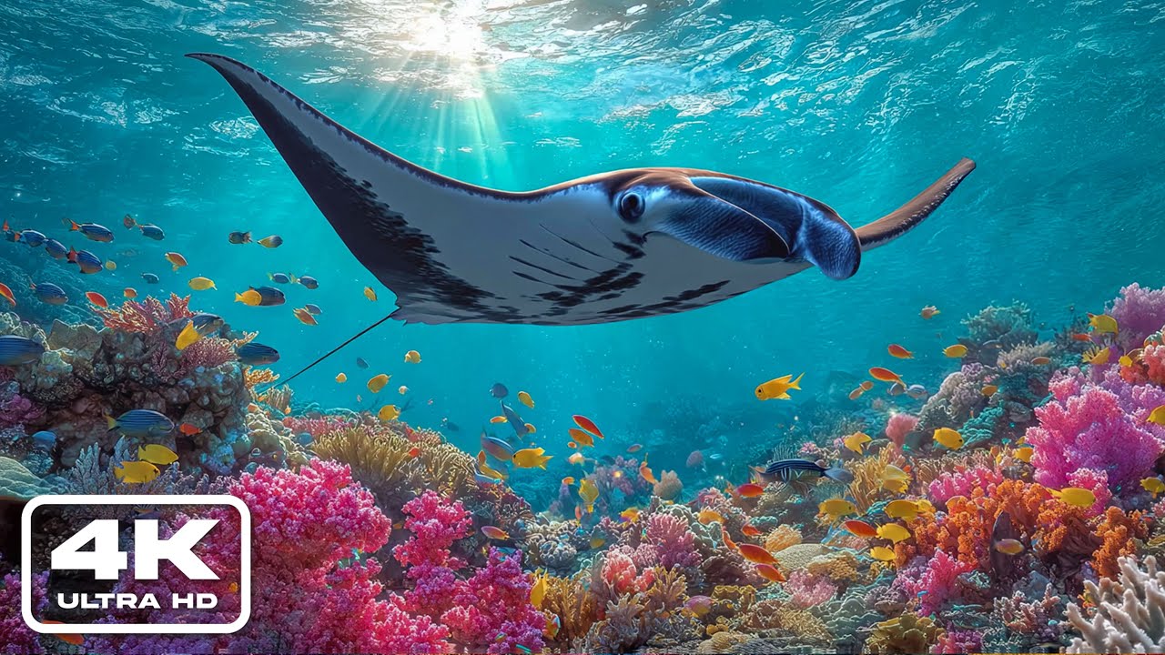 The Best 4K Ocean – Beautiful Coral Fish 🐠 Peaceful Fish Swimming for Stress Relief and Sleep
