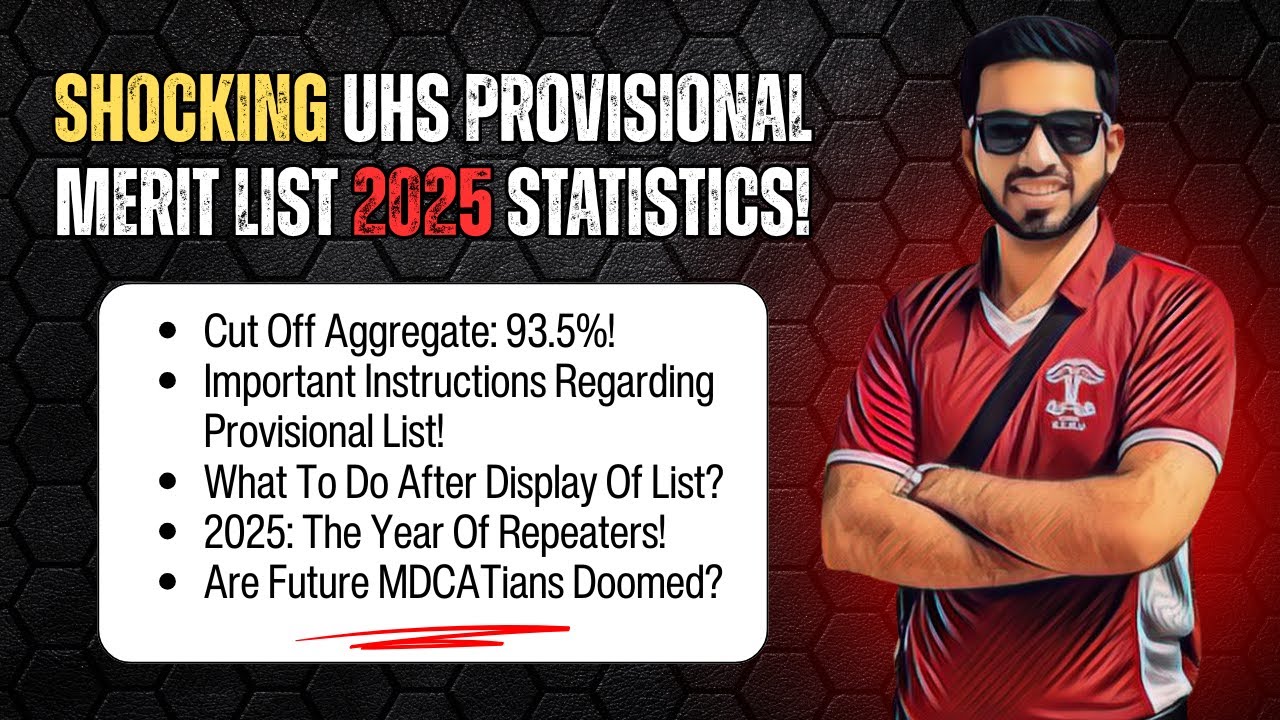 Shocking UHS Provisional Merit List 2025 Statistics! What Next?! @Dr Hamza Ashraf