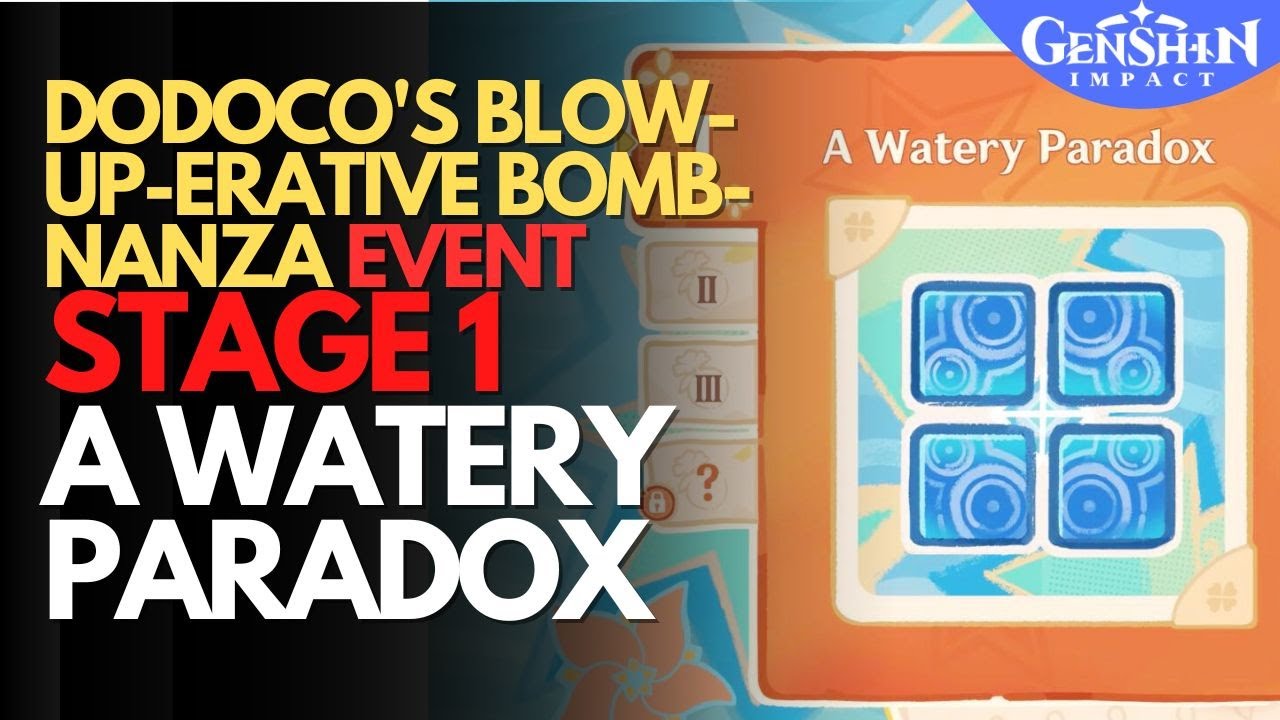 Dodoco's Blow-Up-Erative Bomb-Nanza Event Stage 1 Gameplay | Genshin Impact 6.0