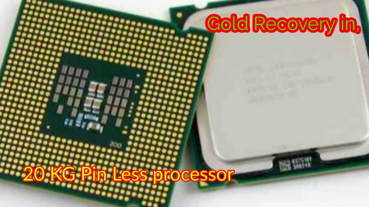 Gold Recovery From/Pin Less Processor 20 KG/How Much Gold/Pin Less Processor,