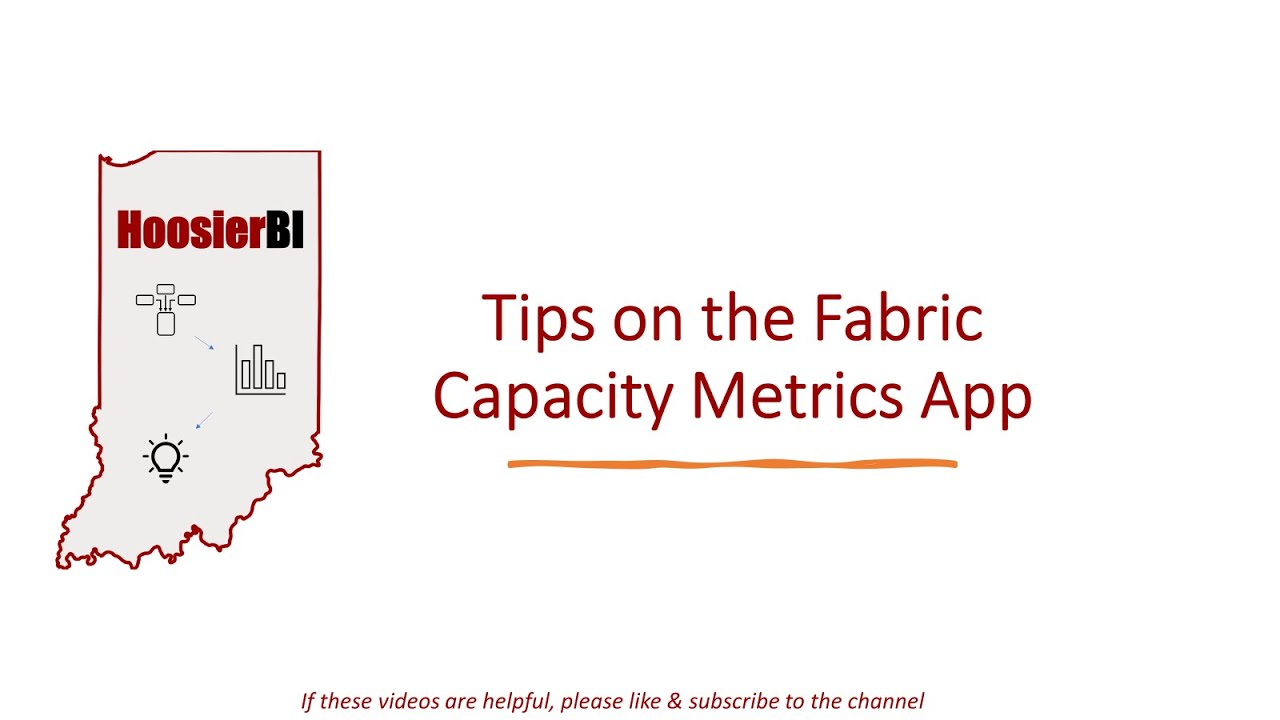 Tips on Using the Fabric Capacity Metrics App