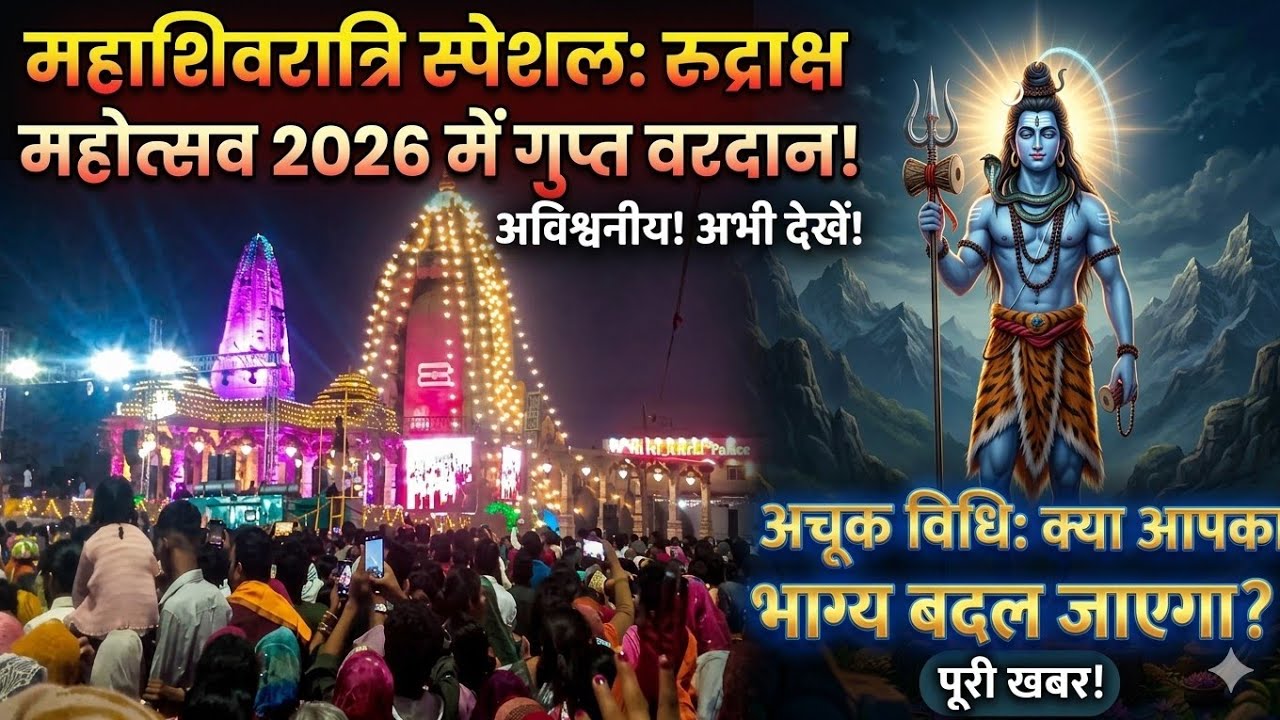 Kubereshwar Dham Sehore 🚩| Evening Maha Aarti Live 🙏| Grand Rudraksh Festival Sehore 🔱#shehor