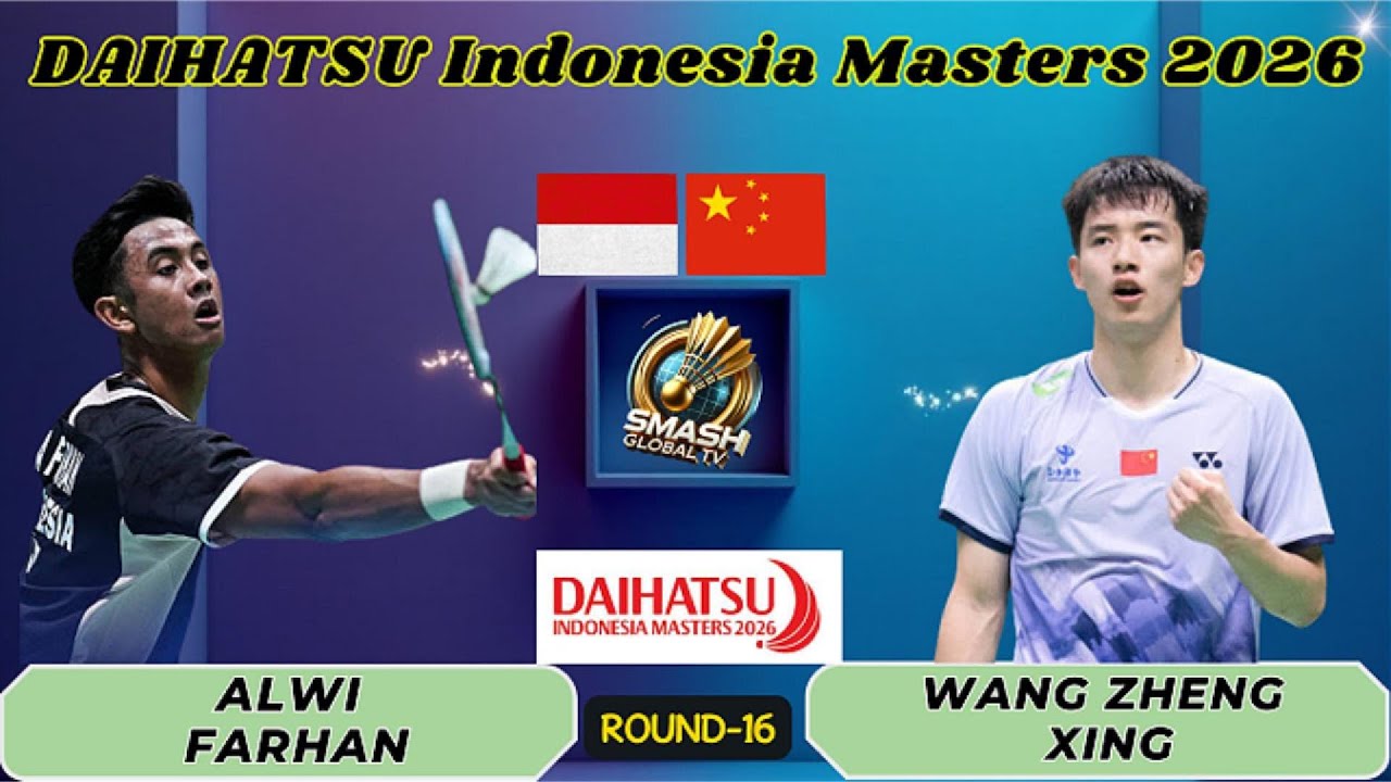 Alwi Farhan vs Wang Zheng Xing | R16 | Indonesia Masters 2026