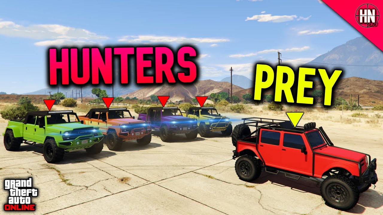 MESA vs 4 KAMACHO's | GTA 5 ManHunt