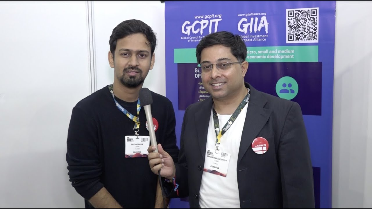 Pritam Dhalla and Abhilash Chakraverty, Founders LarkAI Healthcare at The Business Show Singapore