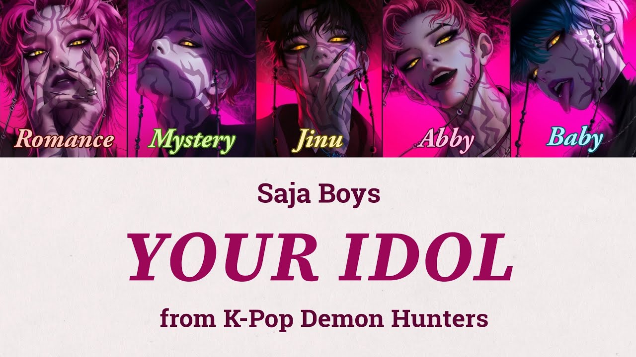 Your Idol – K-Pop Demon Hunters — Color-coded Lyrics Video.
