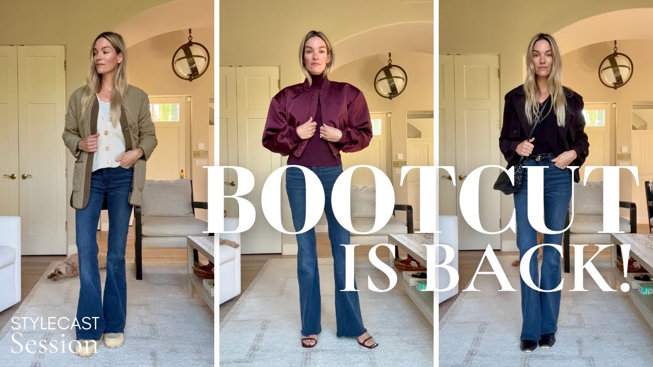 5 способов стильно сочетать джинсы Bootcut этой осенью | Джинсы, которые у вас уже есть