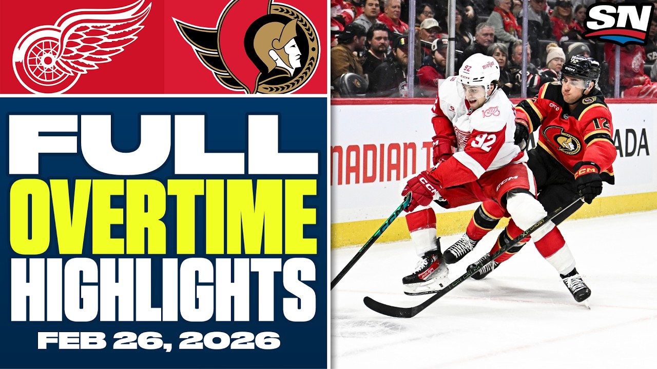 Detroit Red Wings at Ottawa Senators | FULL Overtime Highlights - February 26, 2026