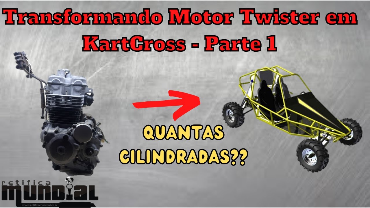 Preparação Motor Twister para KartCross!! Quantas cilindradas? Episódio 1 Retífica Mundial Motos