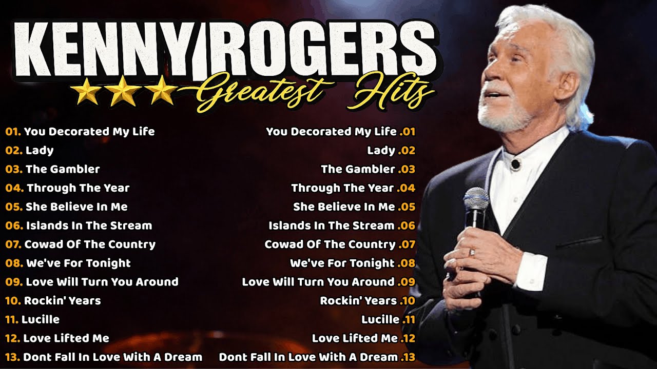 Kenny Rogers Songs with Lyrics ✨ 80's and 90's Love Songs Nonstop Kenny Rogers 🌵 She Believes In Me