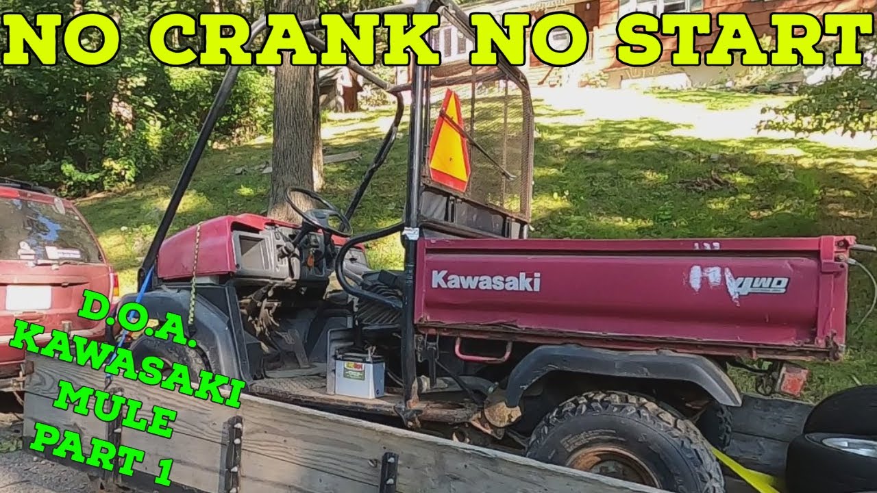 We Drove 400 Miles for a Free KAWASAKI MULE... Will It Run? - Diagnosing NO START NO CRANK - Part 1