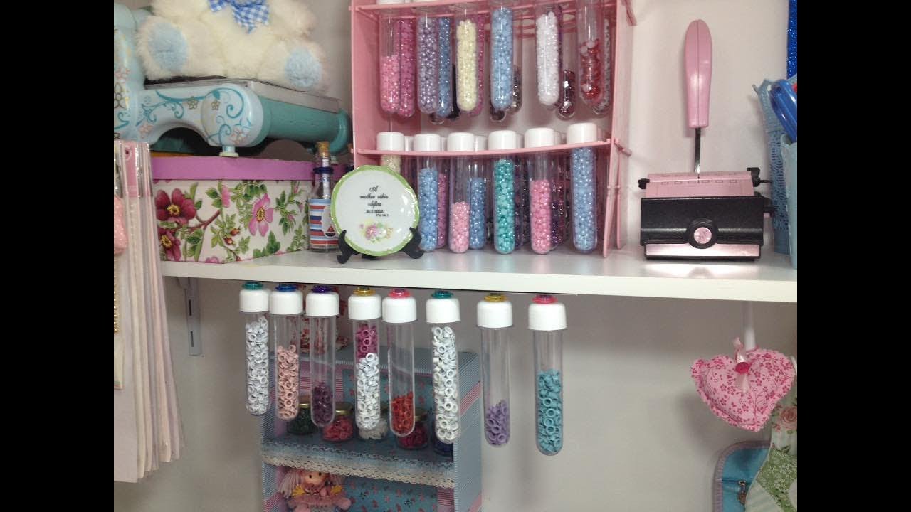 Diy organizador feito de tubetes / Série atelier arrumadinho