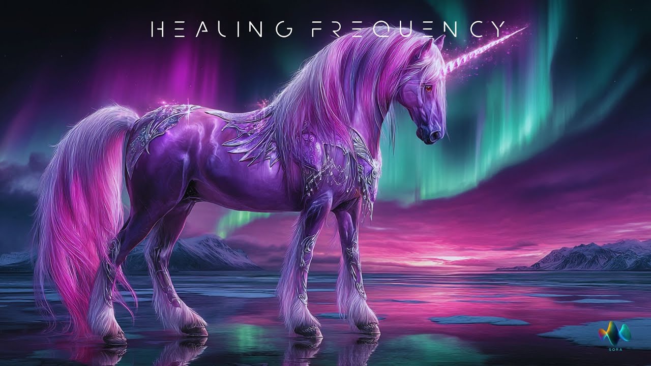 852 Hz 🦄 Purple Light Unicorn 👁️ Opening the Third Eye • Connecting with Blessings and Divine Energy