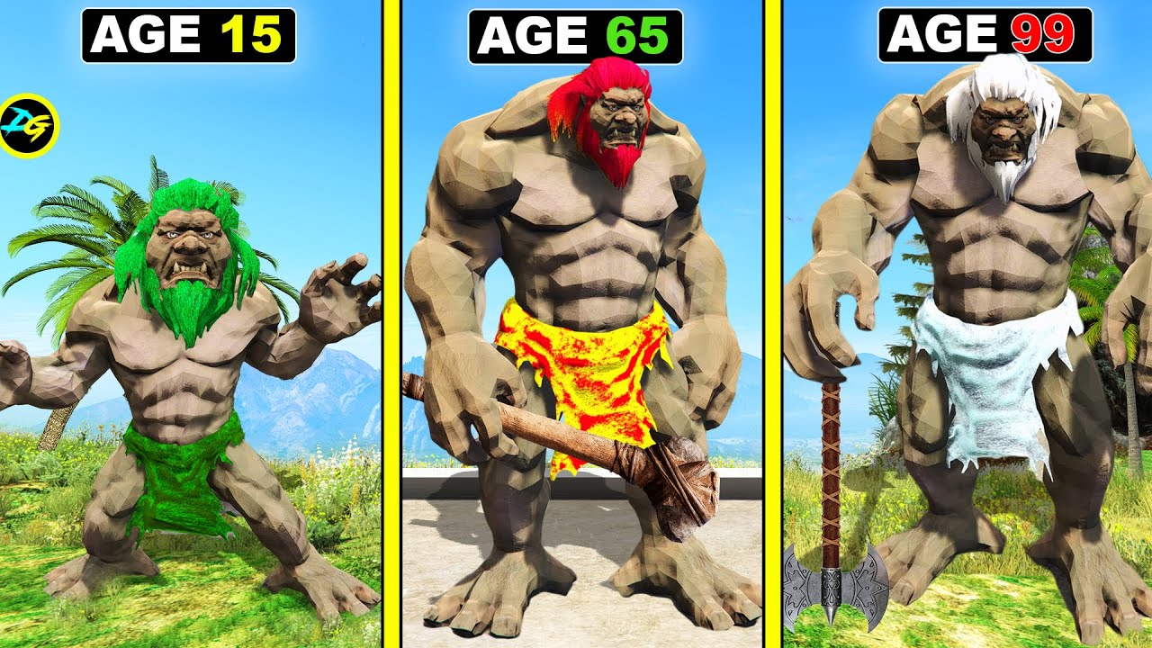 Surviving 99 YEARS As CAVE TROLL in GTA 5