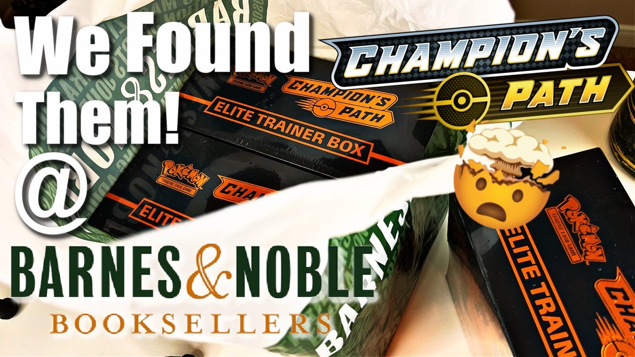 Where can you find Pokemon Cards | Barnes and Noble | Pokemon Card Openings | Champions Path | Unbox