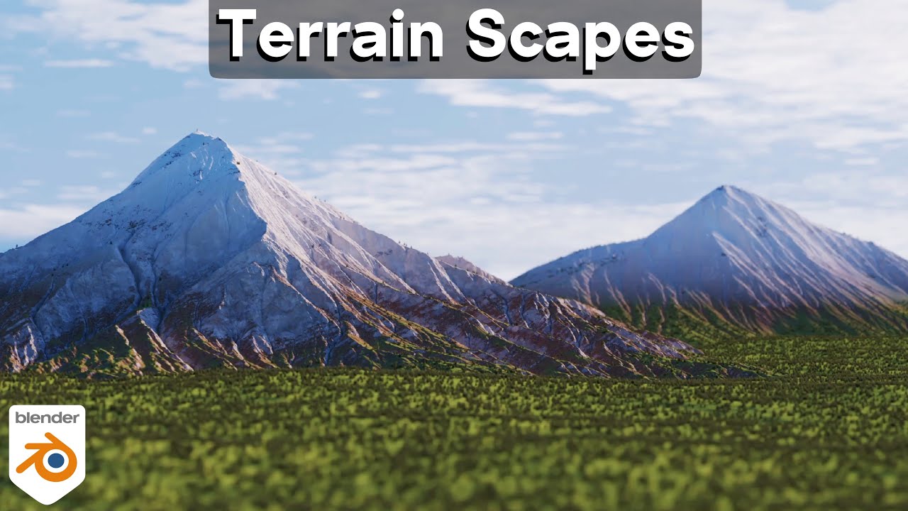 Создание реалистичных ландшафтов в Blender 🏔️ (обзор аддона Terrain Scapes)