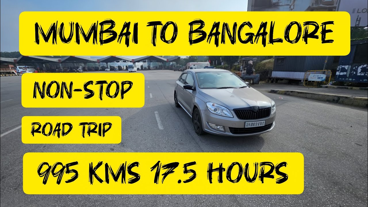 Mumbai To Bangalore | Road Trip | Non-Stop | 995 KMS | 17.5 Hours | Part 1 Of Rameshwaram Trip | EP1