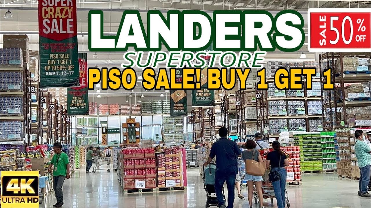 LANDERS | SUPER CRAZY SALE! PISO SALE | BUY 1 GET 1 | SHOPPING & TOUR | #Len TV Vlog | Angeles City