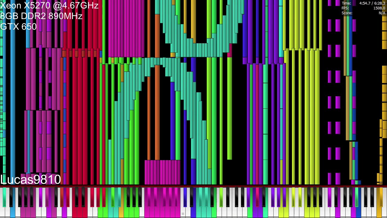 [Black MIDI] 4.67GHz Xeon X5270 vs Tau