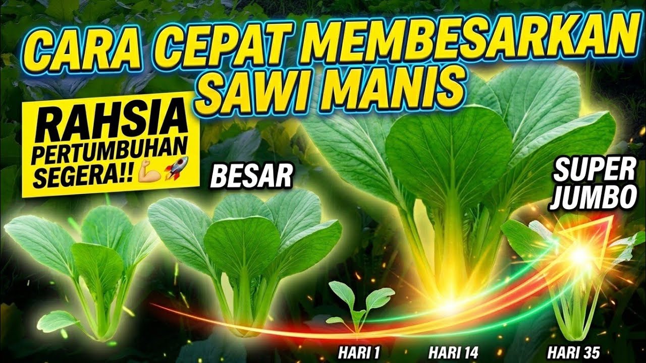 Tips Cepat Membesarkan Sawi Caisim: Daun Lebar, Bobot Lebih Berat!