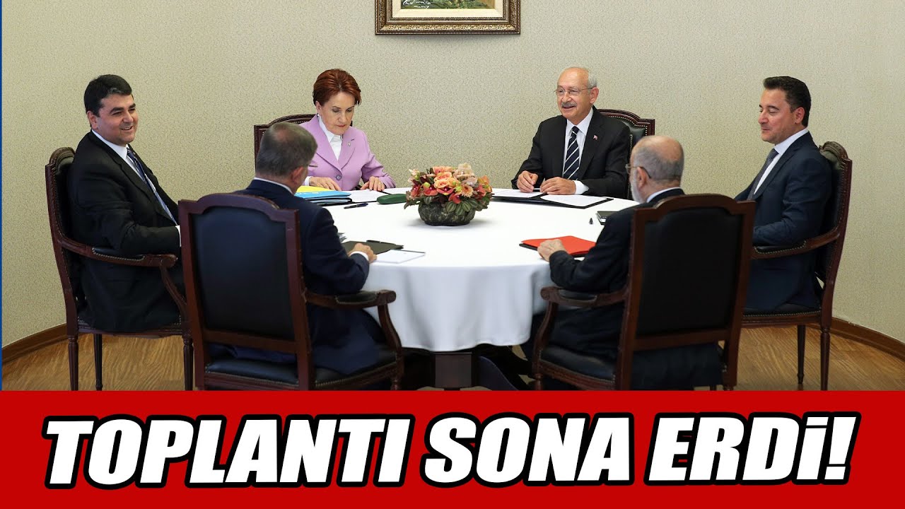 Altılı Masa’nın ikinci tur ilk görüşmesi sona erdi! Kılıçdaroğlu liderleri tek tek uğurluyor...